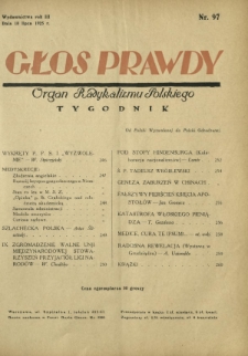 Głos Prawdy : organ radykalizmu polskiego. R. 3, Nr 97 (18 lipca 1925)