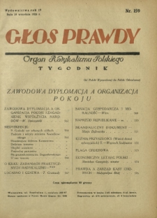 Głos Prawdy : organ radykalizmu polskiego. R. 4, Nr 159 (18 września 1926)