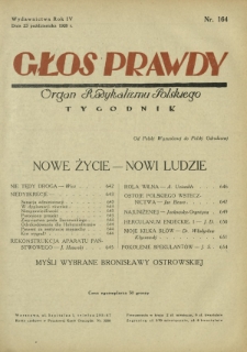 Głos Prawdy : organ radykalizmu polskiego. R. 4, Nr 164 (23 października 1926)