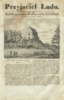 Przyjaciel Ludu : czyli tygodnik potrzebnych i pożytecznych wiadomości. R. 2, No 12 (19 września 1835)