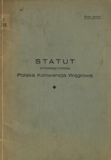 Statut stowarzyszenia Polska Konwencja Węglowa