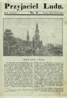 Przyjaciel Ludu : czyli tygodnik potrzebnych i pożytecznych wiadomości. R. 4, No 9 (2 września 1837)