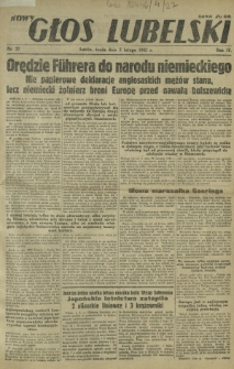 Nowy Głos Lubelski. R. 4, nr 27 (3 lutego 1943)