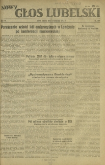 Nowy Głos Lubelski. R. 4, nr 259 (6 listopada 1943)