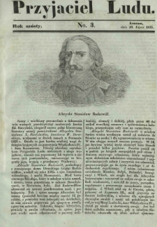 Przyjaciel Ludu : czyli tygodnik potrzebnych i pożytecznych wiadomości. R. 6, No 3 (20 lipca 1839)
