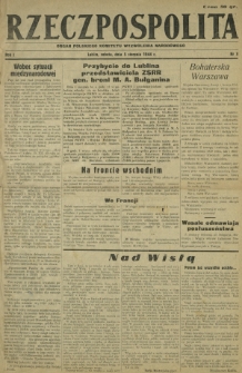 Rzeczpospolita : organ Polskiego Komitetu Wyzwolenia Narodowego. R. 1, nr 3 (5 sierpnia 1944)