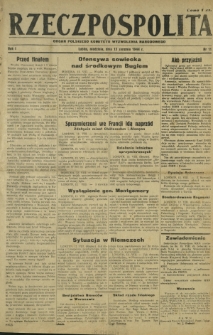 Rzeczpospolita : organ Polskiego Komitetu Wyzwolenia Narodowego. R. 1, nr 11 (13 sierpnia 1944)