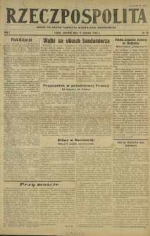 Rzeczpospolita : organ Polskiego Komitetu Wyzwolenia Narodowego. R. 1, nr 15 (17 sierpnia 1944)