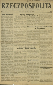 Rzeczpospolita : organ Polskiego Komitetu Wyzwolenia Narodowego. R. 1, nr 16 (18 sierpnia 1944)