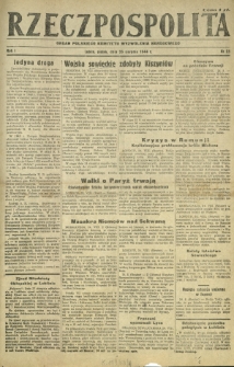 Rzeczpospolita : organ Polskiego Komitetu Wyzwolenia Narodowego. R. 1, nr 23 (25 sierpnia 1944)