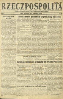 Rzeczpospolita : organ Polskiego Komitetu Wyzwolenia Narodowego. R. 1, nr 40 (11 września 1944)