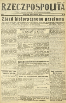 Rzeczpospolita : organ Polskiego Komitetu Wyzwolenia Narodowego. R. 1, nr 48 (20 września 1944)