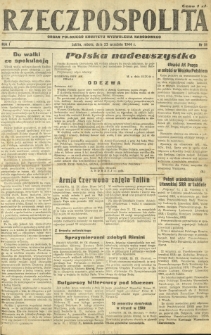 Rzeczpospolita : organ Polskiego Komitetu Wyzwolenia Narodowego. R. 1, nr 51 (23 września 1944)