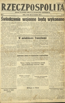 Rzeczpospolita : organ Polskiego Komitetu Wyzwolenia Narodowego. R. 1, nr 58 (30 września 1944)