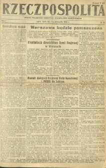 Rzeczpospolita : organ Polskiego Komitetu Wyzwolenia Narodowego. R. 1, nr 62 (4 października 1944)