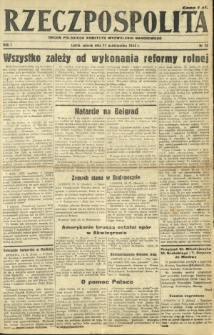 Rzeczpospolita : organ Polskiego Komitetu Wyzwolenia Narodowego. R. 1, nr 75 (17 października 1944)