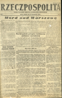 Rzeczpospolita : organ Polskiego Komitetu Wyzwolenia Narodowego. R. 1, nr 77 (19 października 1944)