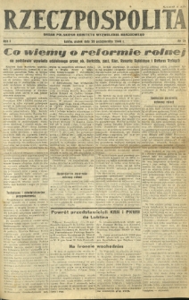 Rzeczpospolita : organ Polskiego Komitetu Wyzwolenia Narodowego. R. 1, nr 78 (20 października 1944)