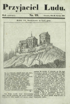 Przyjaciel Ludu : czyli tygodnik potrzebnych i pożytecznych wiadomości. R. 4, No 29 (20 stycznia 1838)