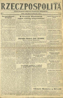 Rzeczpospolita : organ Polskiego Komitetu Wyzwolenia Narodowego. R. 1, nr 85 (27 października 1944)