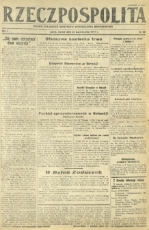 Rzeczpospolita : organ Polskiego Komitetu Wyzwolenia Narodowego. R. 1, nr 89 (31 października 1944)