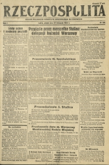Rzeczpospolita : organ Polskiego Komitetu Wyzwolenia Narodowego. R. 1, nr 104 (17 listopada 1944)