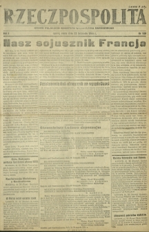 Rzeczpospolita : organ Polskiego Komitetu Wyzwolenia Narodowego. R. 1, nr 109 (22 listopada 1944)