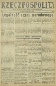 Rzeczpospolita : organ Polskiego Komitetu Wyzwolenia Narodowego. R. 1, nr 118 (1 grudnia 1944)