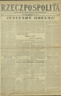 Rzeczpospolita : organ Polskiego Komitetu Wyzwolenia Narodowego. R. 1, nr 119 (2 grudnia 1944)