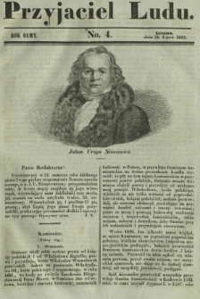 Przyjaciel Ludu : czyli tygodnik potrzebnych i pożytecznych wiadomości. R. 8, No 4 (24 lipca 1841)