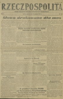 Rzeczpospolita : organ Polskiego Komitetu Wyzwolenia Narodowego. R. 1, nr 135 (19 grudnia 1944)