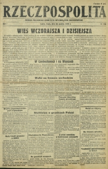 Rzeczpospolita : organ Polskiego Komitetu Wyzwolenia Narodowego. R. 1, nr 136 (20 grudnia 1944)