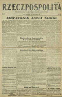 Rzeczpospolita : organ Polskiego Komitetu Wyzwolenia Narodowego. R. 1, nr 137 (21 grudnia 1944)