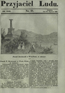 Przyjaciel Ludu : czyli tygodnik potrzebnych i pożytecznych wiadomości. R. 8, No 31 (29 stycznia 1842)