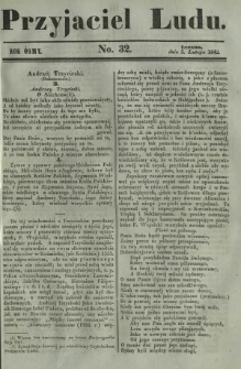 Przyjaciel Ludu : czyli tygodnik potrzebnych i pożytecznych wiadomości. R. 8, No 32 (5 lutego 1842)