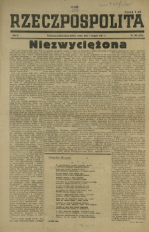 Rzeczpospolita. R. 2, nr 205=345 (1 sierpnia 1945)