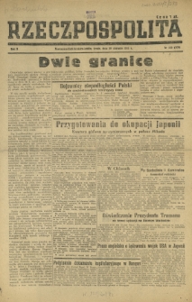 Rzeczpospolita. R. 2, nr 233=373 (29 sierpnia 1945)