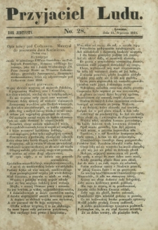 Przyjaciel Ludu : czyli tygodnik potrzebnych i pożytecznych wiadomości. R. 11, No 28 (11 stycznia 1845)