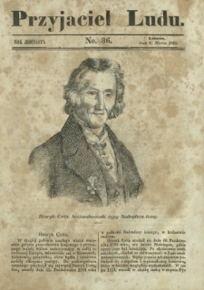 Przyjaciel Ludu : czyli tygodnik potrzebnych i pożytecznych wiadomości. R. 11, No 36 (8 marca 1845)