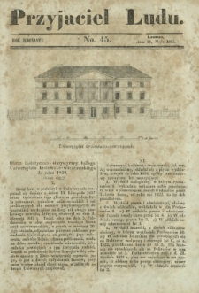 Przyjaciel Ludu : czyli tygodnik potrzebnych i pożytecznych wiadomości. R. 11, No 45 (10 maja 1845)