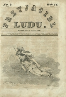 Przyjaciel Ludu : czyli tygodnik potrzebnych i pożytecznych wiadomości. R.14, Nr 3 (16 stycznia 1847)