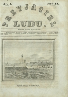 Przyjaciel Ludu : czyli tygodnik potrzebnych i pożytecznych wiadomości. R.14, Nr 4 (23 stycznia 1847)