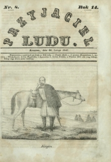 Przyjaciel Ludu : czyli tygodnik potrzebnych i pożytecznych wiadomości. R.14, Nr 8 (20 lutego 1847)