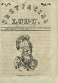 Przyjaciel Ludu : czyli tygodnik potrzebnych i pożytecznych wiadomości. R.14, Nr 49 (4 grudnia 1847)