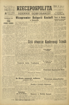Rzeczpospolita i Dziennik Gospodarczy. R. 4, nr 174 (28 czerwca 1947)