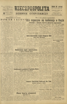 Rzeczpospolita i Dziennik Gospodarczy. R. 4, nr 189 (13 lipca 1947)