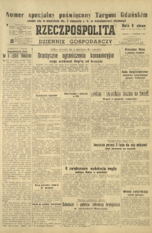 Rzeczpospolita i Dziennik Gospodarczy. R. 4, nr 209 (2 sierpnia 1947)