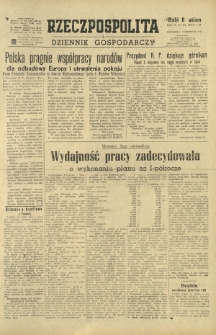 Rzeczpospolita i Dziennik Gospodarczy. R. 4, nr 210 (3 sierpnia 1947)