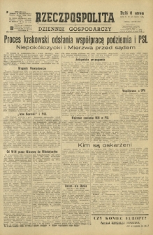 Rzeczpospolita i Dziennik Gospodarczy. R. 4, nr 220 (13 sierpnia 1947)