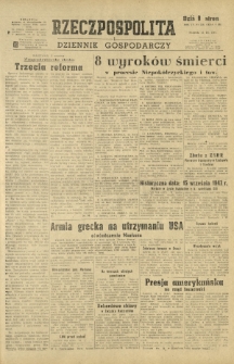 Rzeczpospolita i Dziennik Gospodarczy. R. 4, nr 250 (12 września 1947)